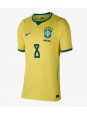 Brazílie Bruno Guimaraes #8 Domácí Dres pro Dámské MS 2026 Krátký Rukáv Brazílie Bruno Guimaraes #8 Domácí Dres pro Dámské MS 2026 Krátký Rukáv